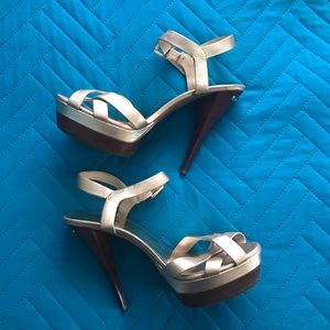 MICHAEL - Michael Kors Gold Strappy Heels